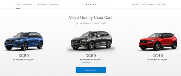 Volvo Used Car Locator launched in Malaysia – new online site to find and buy quality pre-owned Volvos