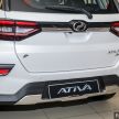 Perodua Ativa 2021 dilancarkan — varian X, H dan AV, 1.0L turbo dengan CVT, ASA 3.0, dari RM61k-RM72k