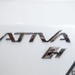 Perodua Ativa – banding spesifikasi antara tiga varian