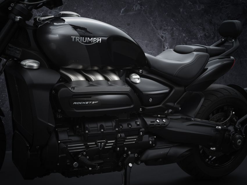 Triumph Rocket 3 R Black, Rocket 3 GT Triple Black diperkenal – hanya 1,000 unit, penampilan serba gelap 1260959