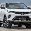 2021 Toyota Fortuner updated in Malaysia – 2.4 AT 4×4 now offered nationwide; revised kit list; from RM169k