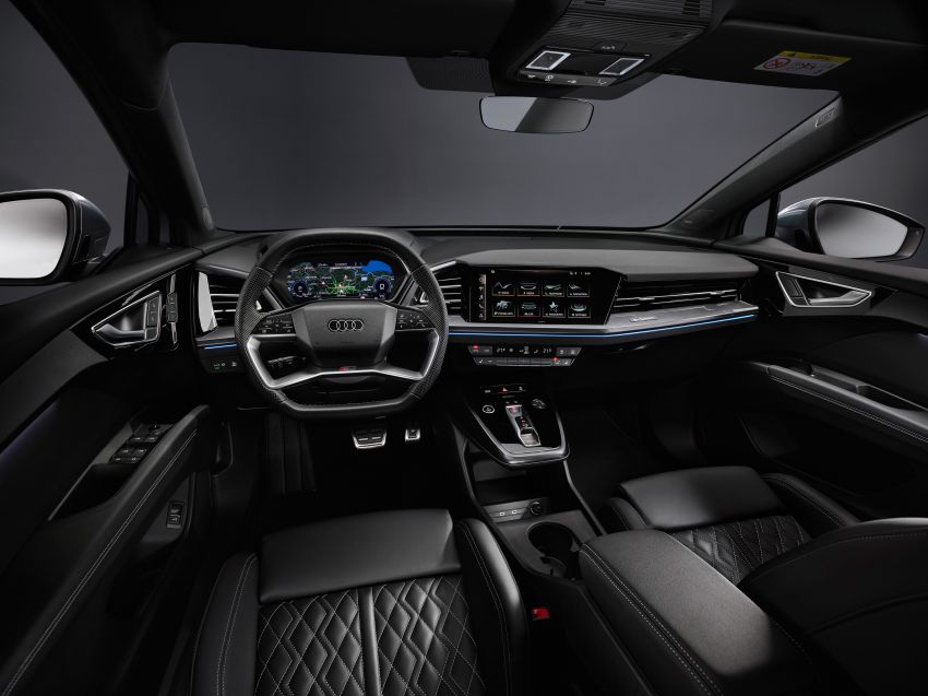Audi Q4 e-tron – first look at its hi-tech, spacious cabin 1260864