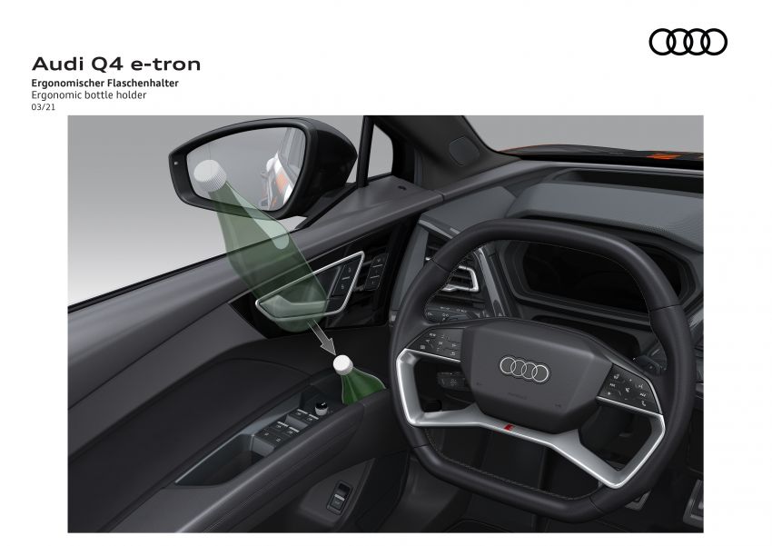 Audi Q4 e-tron – first look at its hi-tech, spacious cabin 1260926