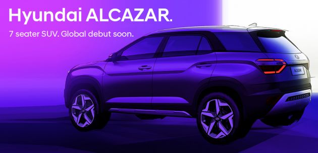 Hyundai Alcazar teased – seven-seater SUV for India