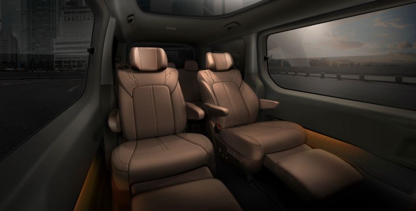 Hyundai Staria MPV – seven-seater Premium variant gets relaxation mode for second-row occupants Image #1265056