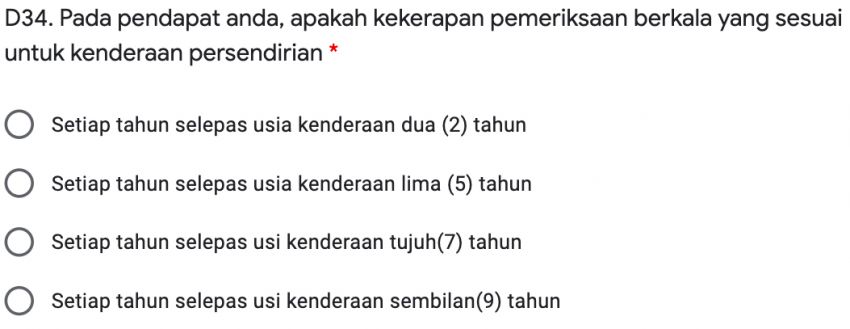Kaji selidik pelupusan kereta lama – adakah perlu had umur kenderaan, bagaimana caranya? Sertai sekali 1268847
