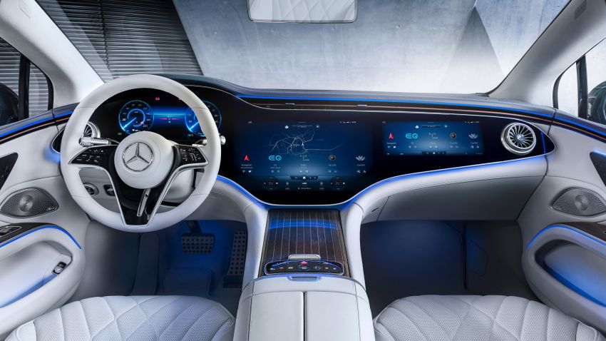 Mercedes-Benz EQS interior detailed ahead of Europe launch this August – MBUX Hyperscreen spans 141 cm 1270390