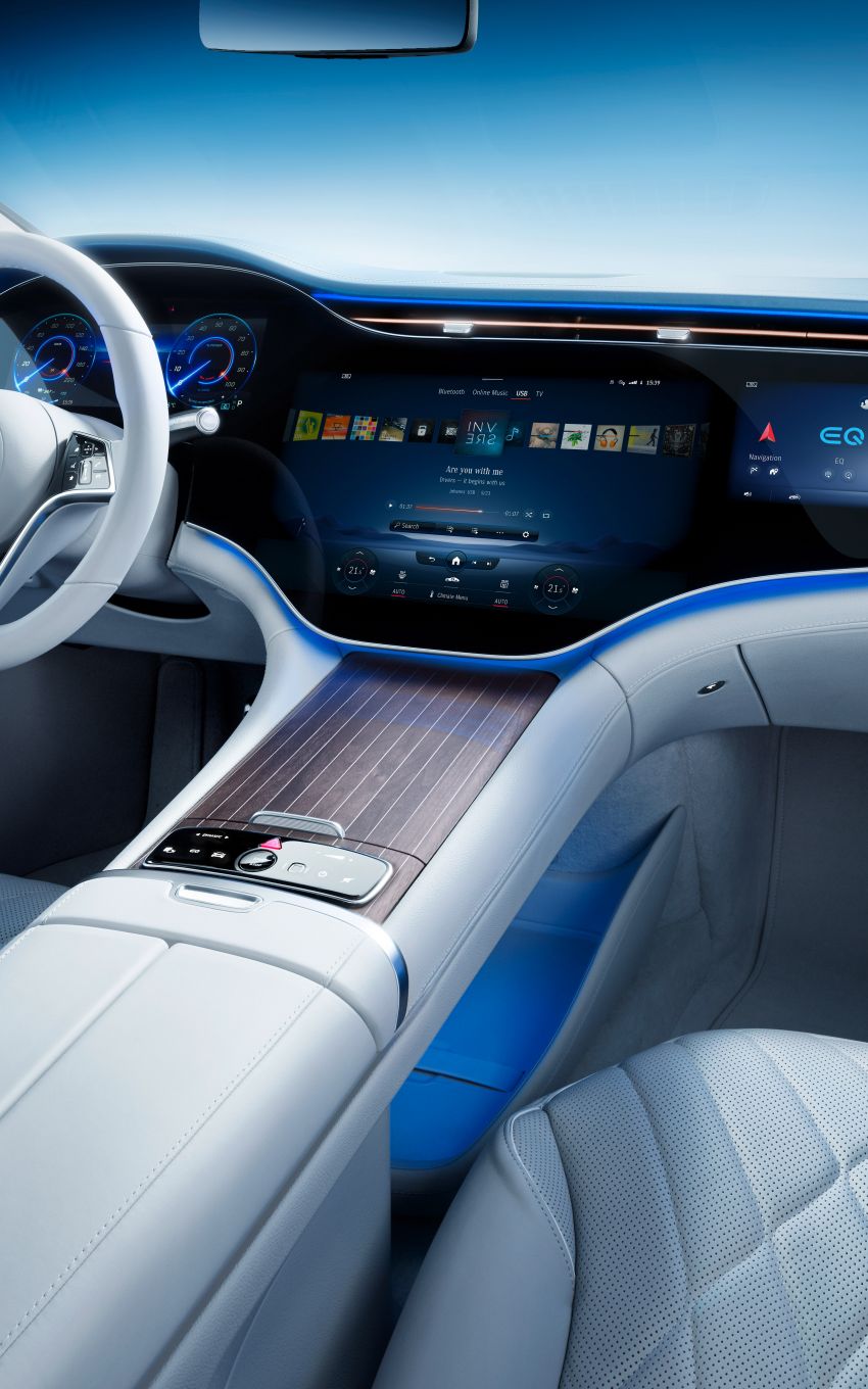 Mercedes-Benz EQS interior detailed ahead of Europe launch this August – MBUX Hyperscreen spans 141 cm 1270399