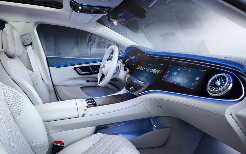 Mercedes-Benz EQS interior detailed ahead of Europe launch this August – MBUX Hyperscreen spans 141 cm 1270391