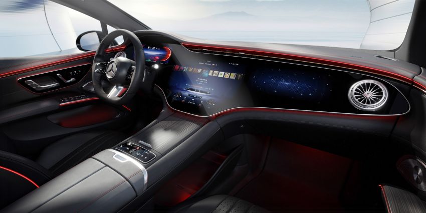 Mercedes-Benz EQS interior detailed ahead of Europe launch this August – MBUX Hyperscreen spans 141 cm 1270412