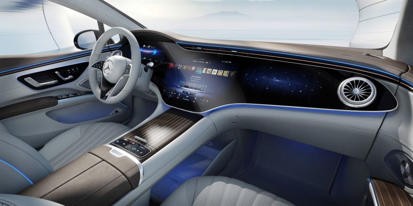 Mercedes-Benz EQS interior detailed ahead of Europe launch this August – MBUX Hyperscreen spans 141 cm 1270414