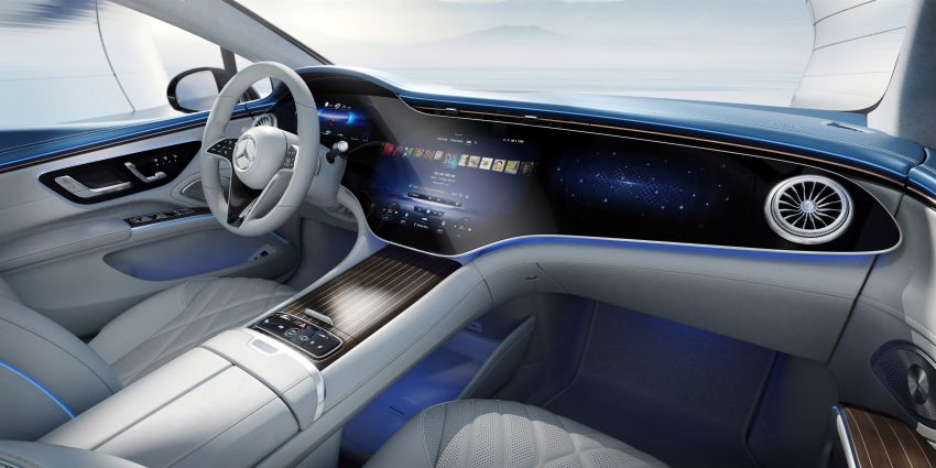 Mercedes-Benz EQS interior detailed ahead of Europe launch this August – MBUX Hyperscreen spans 141 cm 1270418