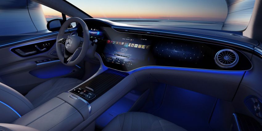 Mercedes-Benz EQS interior detailed ahead of Europe launch this August – MBUX Hyperscreen spans 141 cm 1270419