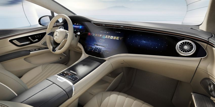 Mercedes-Benz EQS interior detailed ahead of Europe launch this August – MBUX Hyperscreen spans 141 cm 1270420