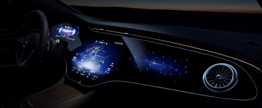 Mercedes-Benz EQS interior detailed ahead of Europe launch this August – MBUX Hyperscreen spans 141 cm 1270427