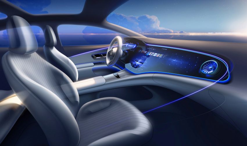 Mercedes-Benz EQS interior detailed ahead of Europe launch this August – MBUX Hyperscreen spans 141 cm 1270428