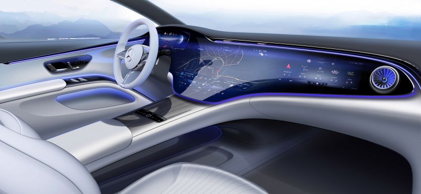 Mercedes-Benz EQS interior detailed ahead of Europe launch this August – MBUX Hyperscreen spans 141 cm 1270429
