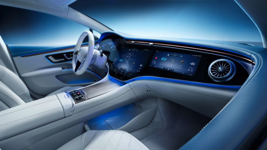 Mercedes-Benz EQS interior detailed ahead of Europe launch this August – MBUX Hyperscreen spans 141 cm 1270394