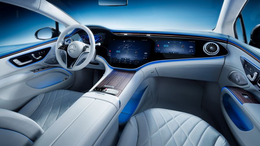 Mercedes-Benz EQS interior detailed ahead of Europe launch this August – MBUX Hyperscreen spans 141 cm 1270395