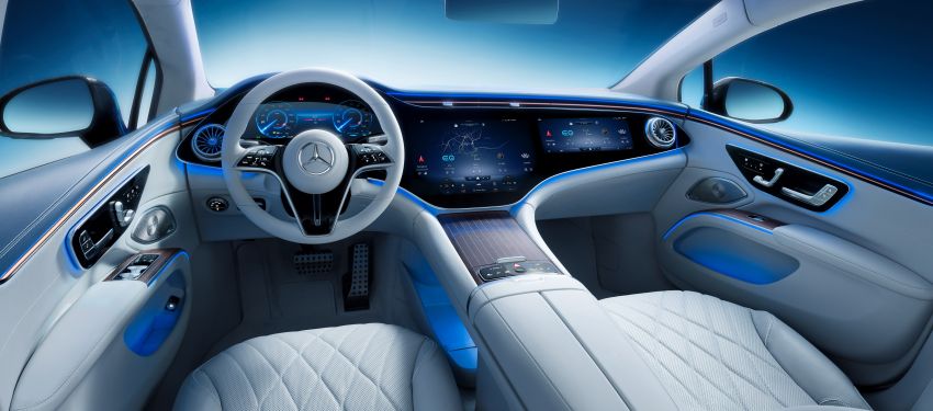 Mercedes-Benz EQS interior detailed ahead of Europe launch this August – MBUX Hyperscreen spans 141 cm 1270396