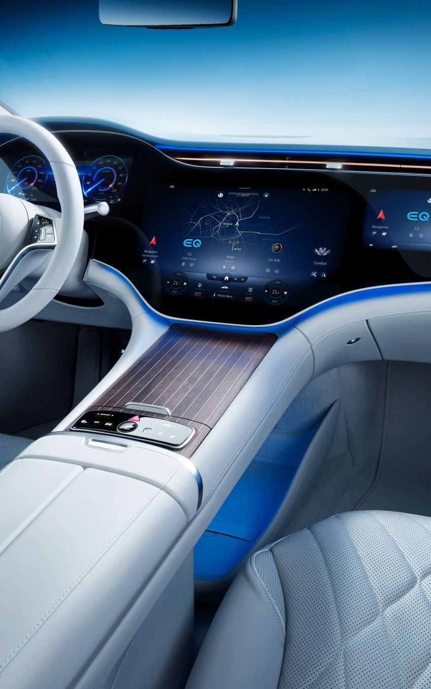 Mercedes-Benz EQS interior detailed ahead of Europe launch this August – MBUX Hyperscreen spans 141 cm 1270398