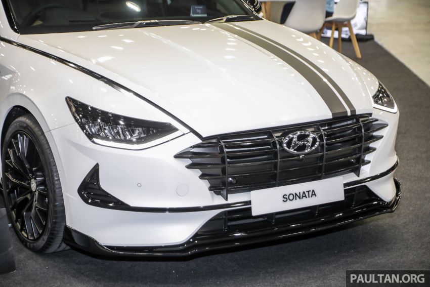Hyundai Sonata Bob G Edition on display at ACE 2021 – black decals, 19-inch wheels, no change in price 1283073