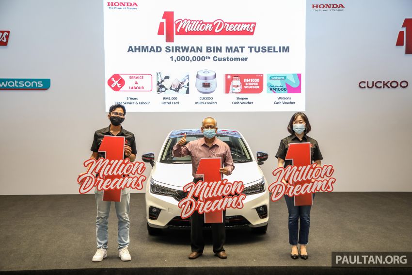 Honda 1 Million Dreams – Tiga pemenang diumumkan dengan kerjasama Cuckoo, Shopee dan Watsons 1277849