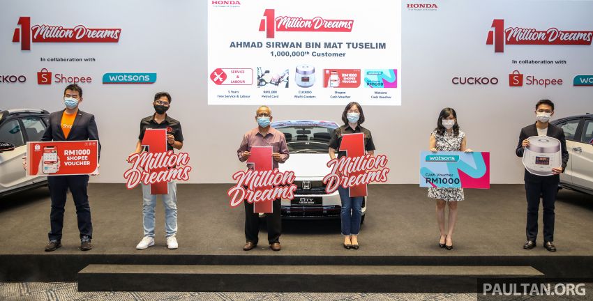 Honda 1 Million Dreams – Tiga pemenang diumumkan dengan kerjasama Cuckoo, Shopee dan Watsons 1277850