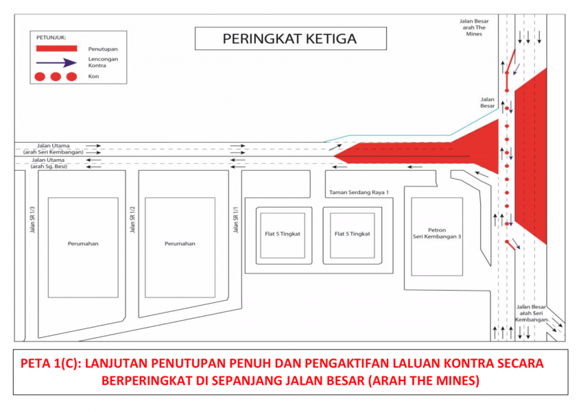 MRT Laluan Putrajaya: Lorong ditutup sepenuhnya pada waktu malam di Seri Kembangan selama 5 bulan 1287662
