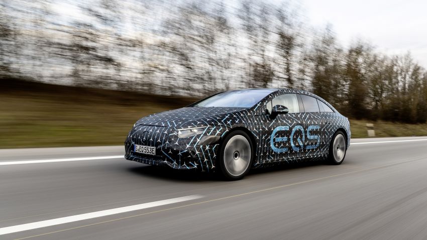 Mercedes-Benz EQS detailed – up to 523 PS, 855 Nm, 107.8 kWh battery, 770 km of range, reveal next week 1273677