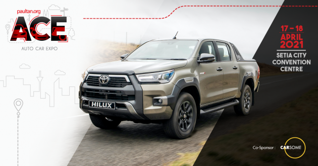 ACE 2021: Enjoy savings of up to RM3,585 when you buy a Toyota Hilux, plus RM2,550 vouchers from us!