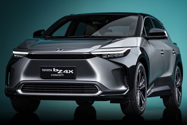 Toyota bZ4X Concept – RAV4-sized electric SUV developed with Subaru, yoke steering, coming 2022