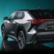 2023 Subaru Solterra EV SUV teased again – looks very similar to the Toyota bZ4X; debuts in mid-2022
