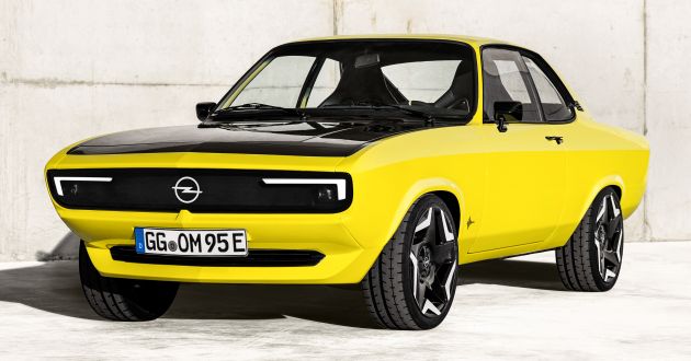 Opel Manta G Se ElektroMOD – iconic RWD sports car restomodded with 147 PS e-motor and 31 kWh battery