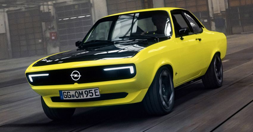 Opel Manta G Se ElektroMOD – iconic RWD sports car restomodded with 147 PS e-motor and 31 kWh battery 1295916