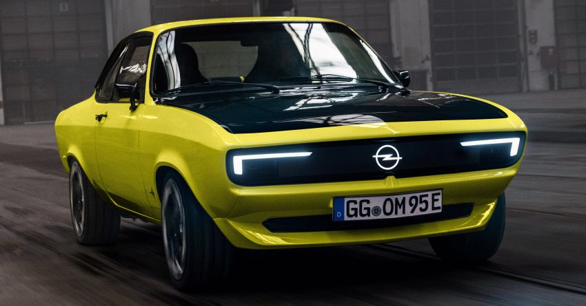 Opel Manta G Se ElektroMOD – iconic RWD sports car restomodded with 147 PS e-motor and 31 kWh battery 1295917