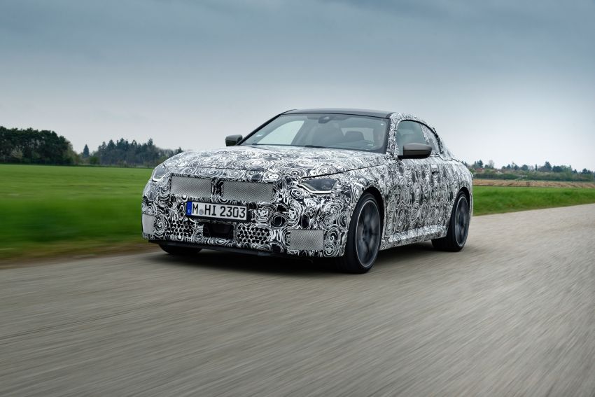 2022 BMW 2 Series Coupe officially teased before debut – M240i xDrive to lead variant range with 374 PS Image #1294292
