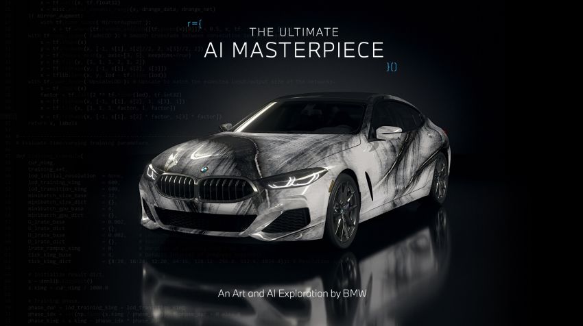 BMW 8 Series Gran Coupé art cars created using AI 1292050