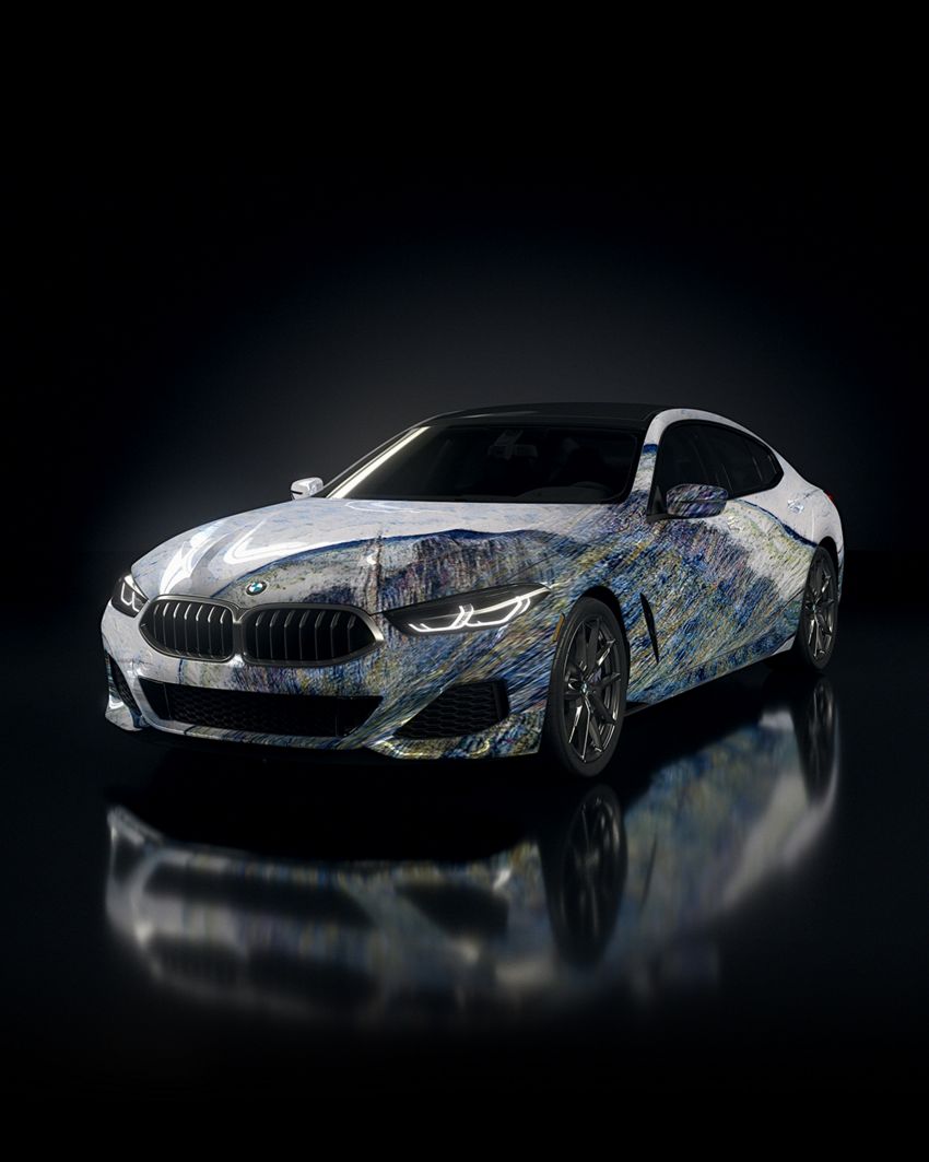 BMW 8 Series Gran Coupé art cars created using AI 1292053
