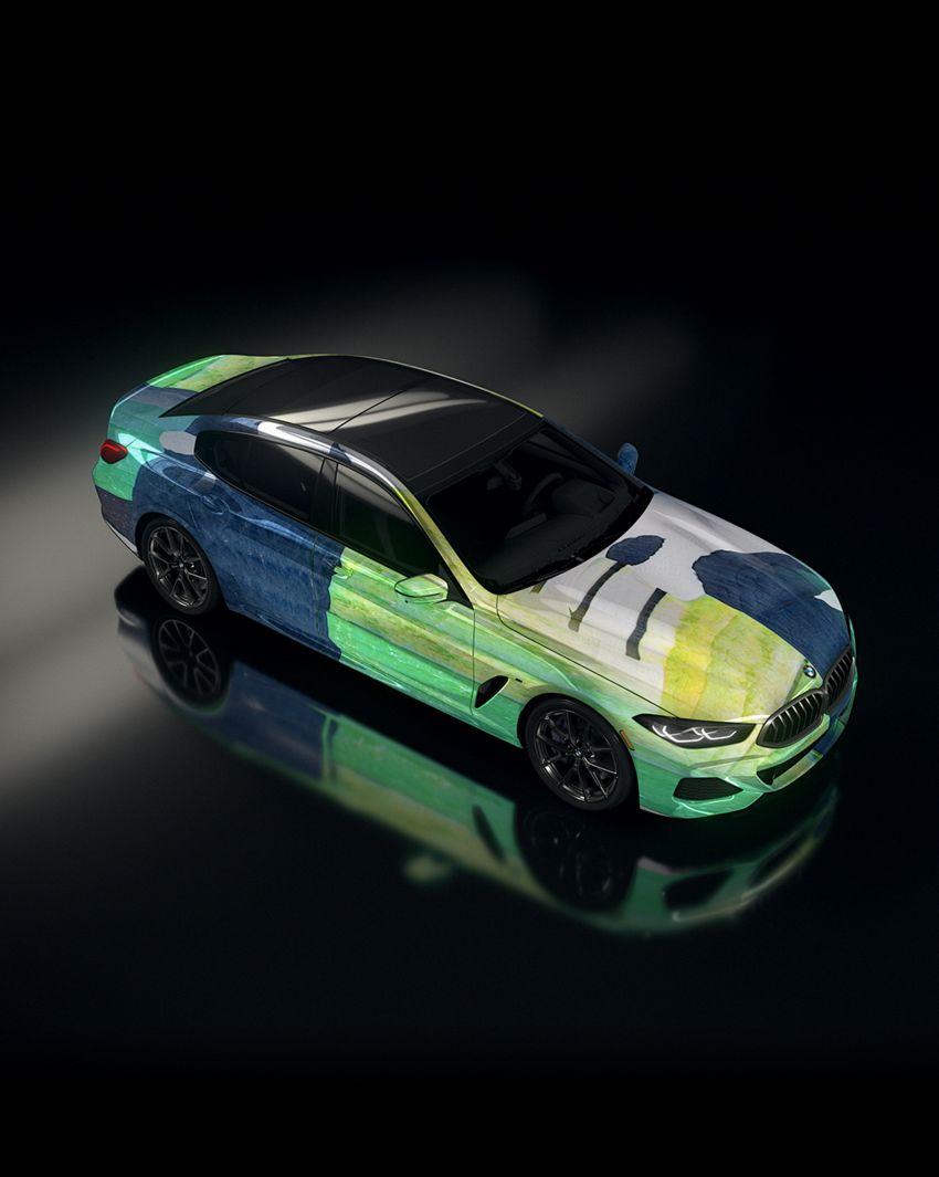 BMW 8 Series Gran Coupé art cars created using AI 1292057