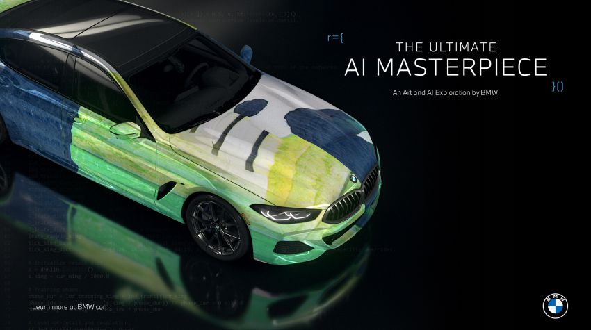 BMW 8 Series Gran Coupé art cars created using AI 1292063