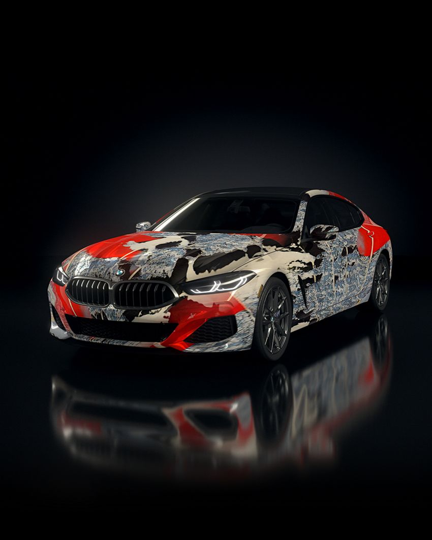 BMW 8 Series Gran Coupé art cars created using AI 1292070