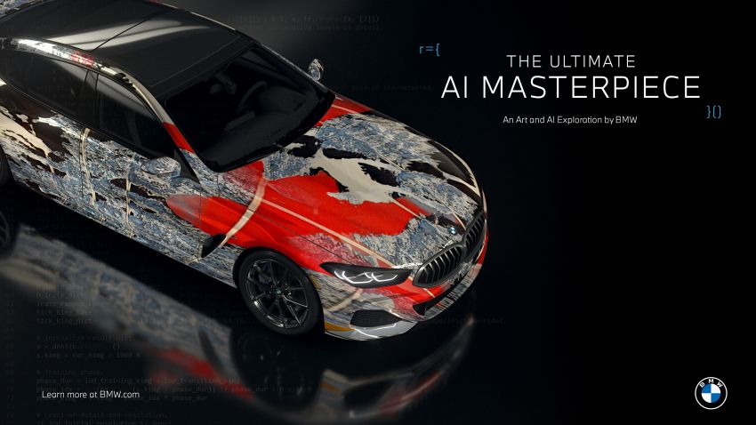 BMW 8 Series Gran Coupé art cars created using AI 1292075