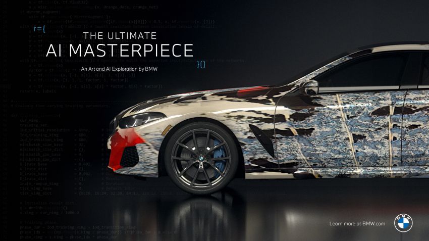 BMW 8 Series Gran Coupé art cars created using AI 1292076