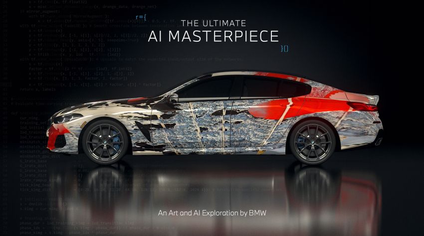 BMW 8 Series Gran Coupé art cars created using AI 1292080