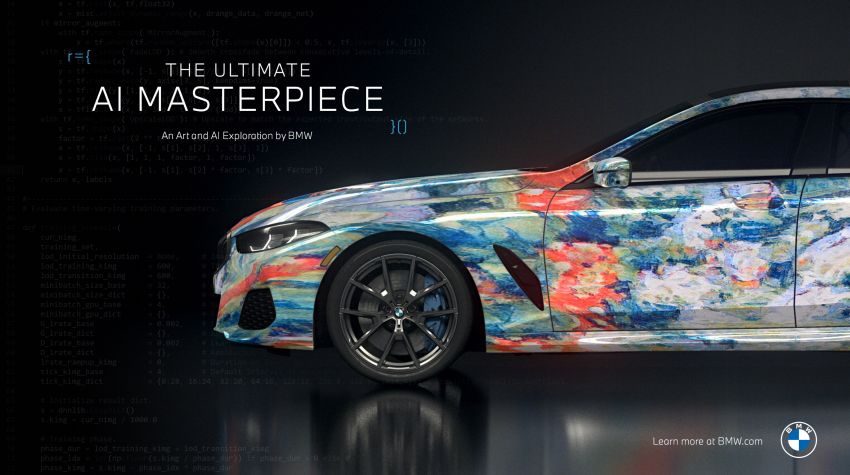 BMW 8 Series Gran Coupé art cars created using AI 1292088