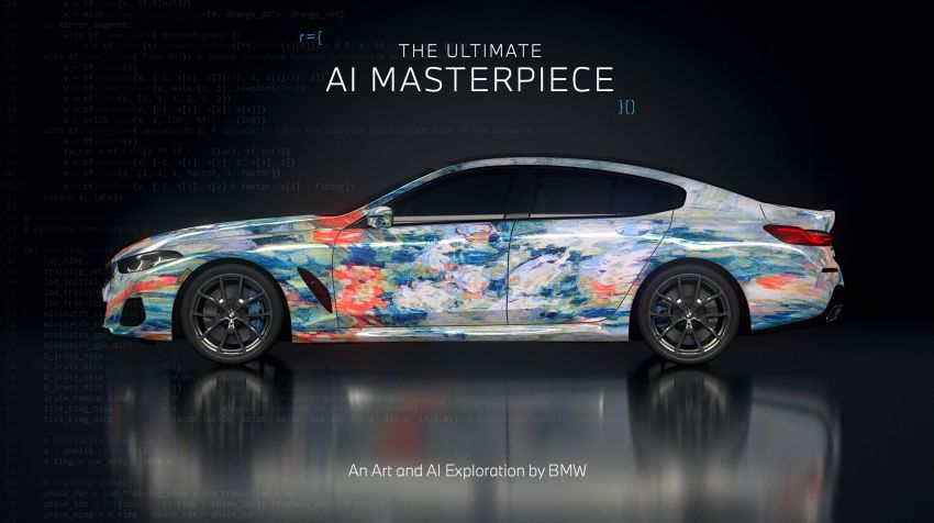 BMW 8 Series Gran Coupé art cars created using AI 1292089