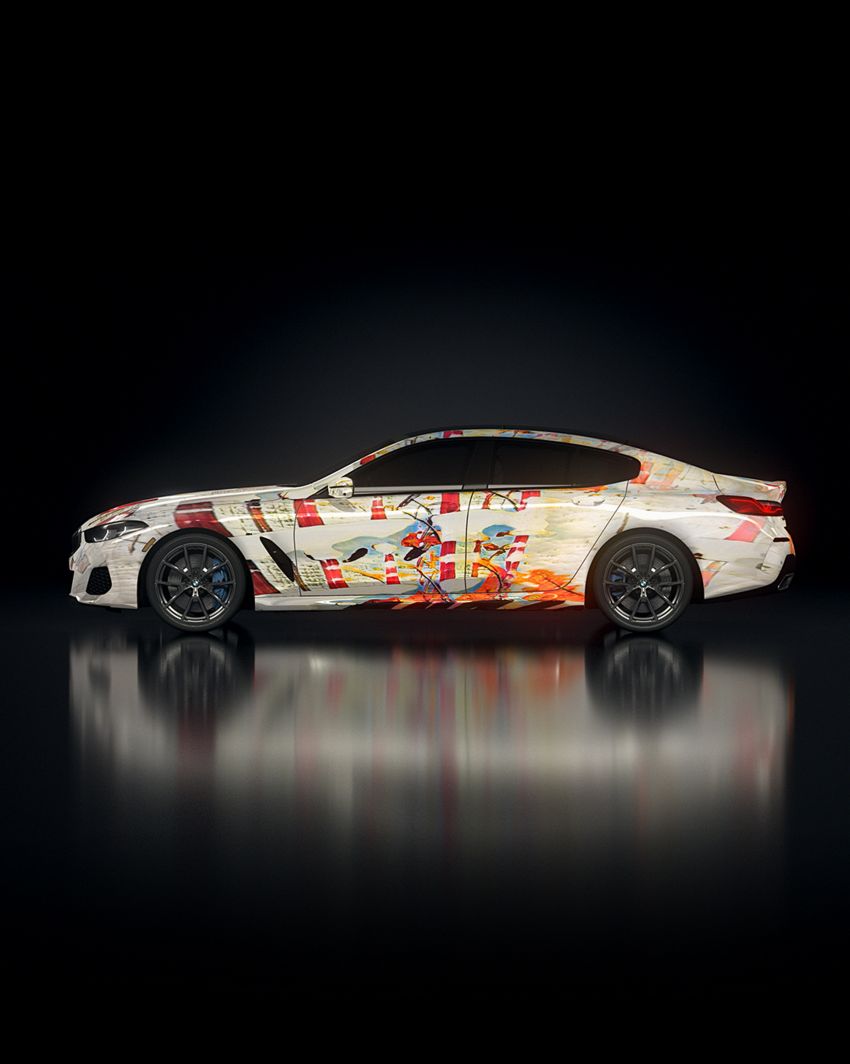 BMW 8 Series Gran Coupé art cars created using AI 1292092
