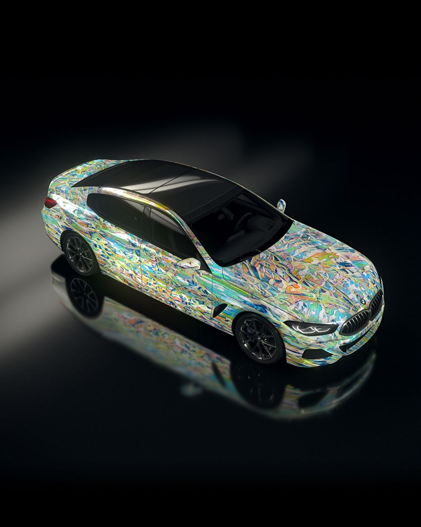 BMW 8 Series Gran Coupé art cars created using AI 1292041