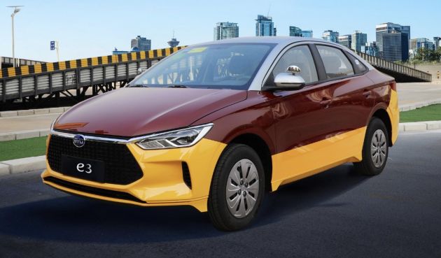 BYD hasilkan sedan elektrik penuh e3 dengan kotak gear manual palsu, untuk sekolah memandu di China